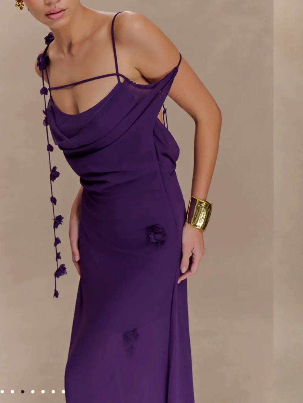 Meshki Rosalie Maxi Dress in Purple - Picture 3 of 5